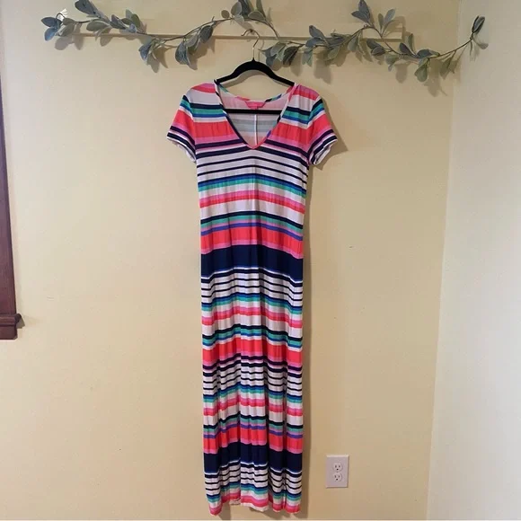 Lilly Pulitzer Striped Side Slit Maxi Dress - Picture 2 of 9